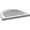 Ekena Millwork Round Top Surface Mount PVC Gable Vent: Functional, w/ 2"W x 1-1/2"P Brickmould Frame, 20"W x 18"H GVPRT20X1802SF - alternate 4